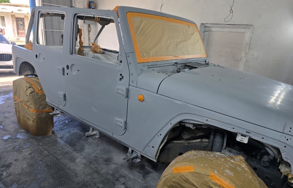 Jeep Wrangler — during restoration
